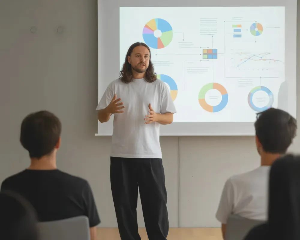 Cedric Vazquez Boo bei der Arbeit an einem KI-Content-Projekt